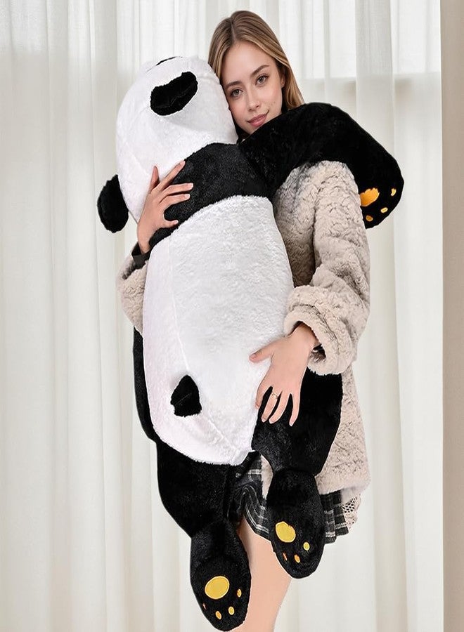 Labauxite Cute Panda Bear Pillow Large Panda Stuffed Animal Plush Toy Soft Hugging Body Pillow for Adults Kids Boys Girls Birthday Gift (23.6 in) - Image 1